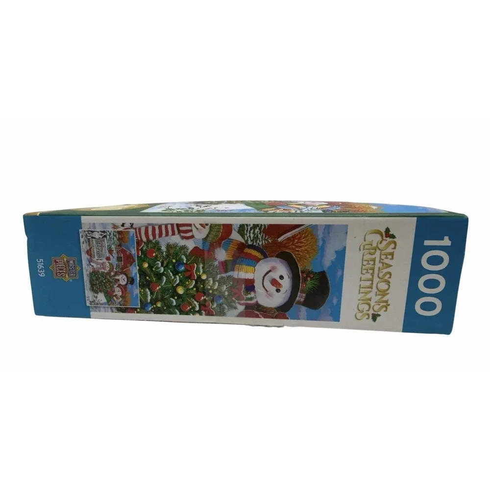 Lot of 2 Christmas 1000 Piece Jigsaw Puzzles MasterPieces & Dowdle